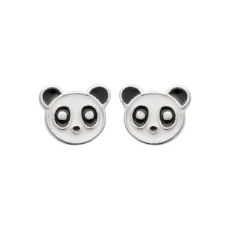 Panda - Argent - Boucles d'oreilles