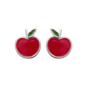 Apple - Silver - Earrings
