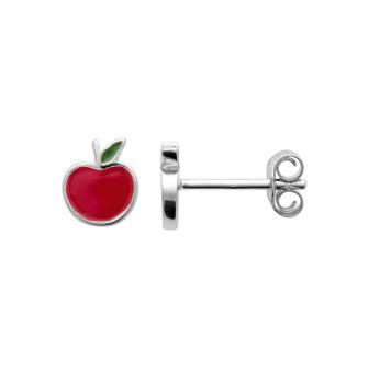 Apple - Silver - Earrings