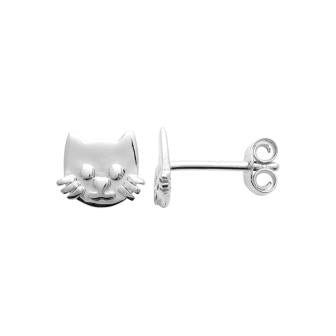 Cat - Silver - Earrings
