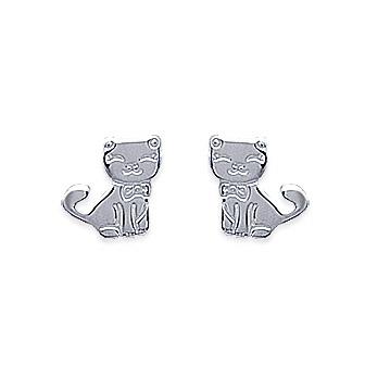Cat - Silver - Earrings