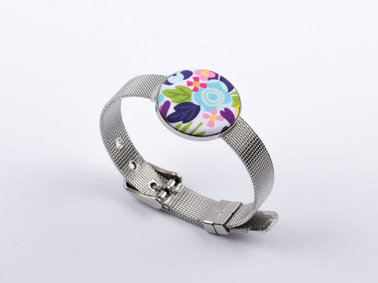 Armband – Silberner Stahl – Uhr – 25 mm – Yaya Factory